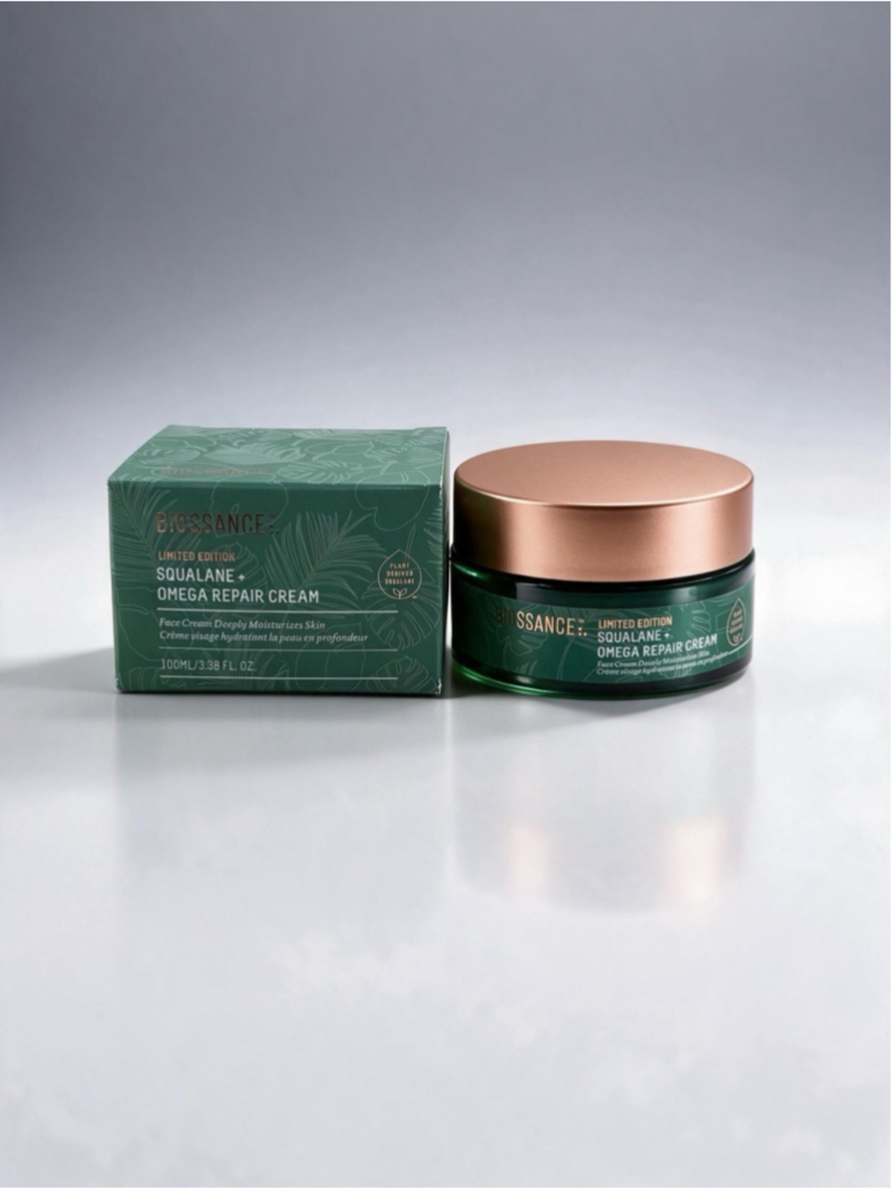 Biossance Squalane + Omega Repair Cream - 100 mL / 3.38floz - Limited Ed NIB